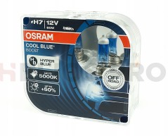Лампа галогенная OSRAM H7 Cool Blue Boost +50% 12V 80W, 2шт