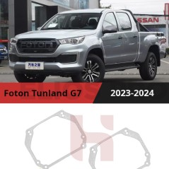 Рамки для замены линз в фарах Foton Tunland G7 2023-2024