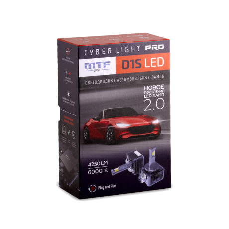 Светодиодные лампы MTF Light Cyber Light PRO D1S 6000K 85V, 35W, 2шт