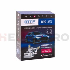 Светодиодные лампы MTF Light MaxBeam D1S 6000K 85V, 35W, 2шт