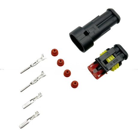Разъем AMP SuperSeal 2PIN 1.5 (комплект)