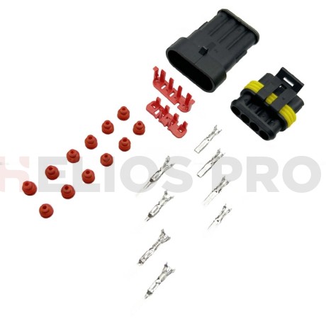 Разъем AMP SuperSeal 4PIN 1.5 (комплект)