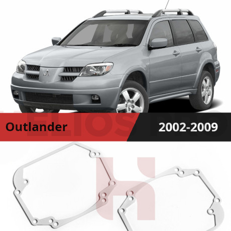 Рамки для замены линз в фарах Mitsubishi Outlander 2002-2009