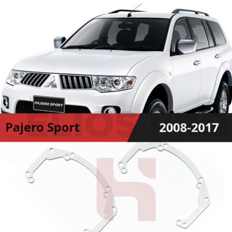 Рамки для замены линз в фарах Mitsubishi Pajero Sport 2008-2017