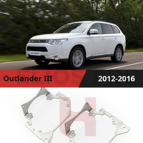 Рамки для замены линз в фарах Mitsubishi Outlander 2012-2016