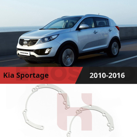 Рамки для замены линз в фарах Kia Sportage 2010-2016 Галоген