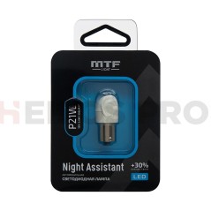 Светодиодная лампа MTF Light Night Assistant 12В, 2.5Вт, P21W, белый, 1 шт