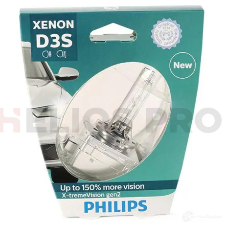 Ксеноновая лампа PHILIPS D3S X-tremeVision gen2 4800K 35W, 1 шт