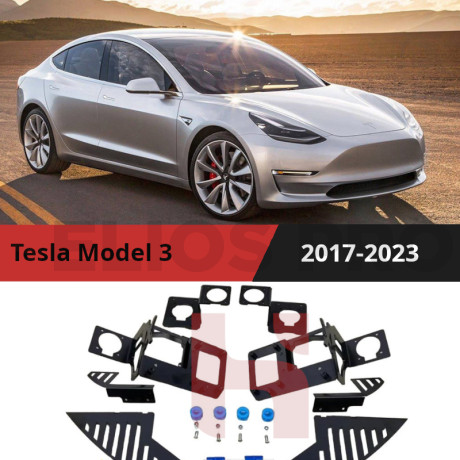Рамки для установки линз в фары Tesla Model 3 2017-2023 Рефлектор