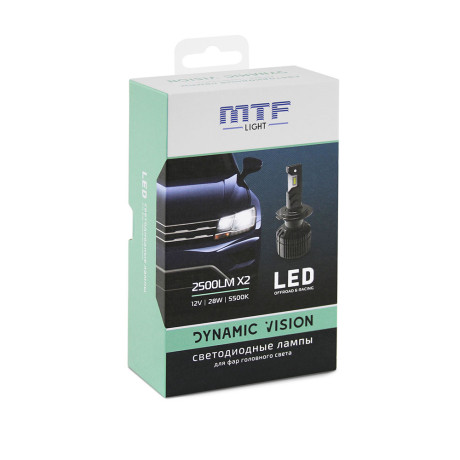 Светодиодные лампы MTF Light Dynamic Vision H1 5500K 12V, 28W, 2шт