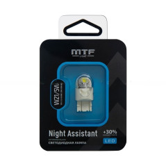 Светодиодная лампа MTF Light Night Assistant 12В, 2.5Вт, W21/5W, белый, 1 шт
