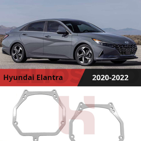 Рамки для замены линз в фарах Hyundai Elantra 2020-2022