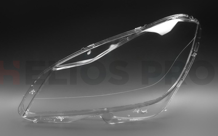 Стекло фары MERCEDES C-class W204 (2011-2014) рестайлинг LOGO (левое)