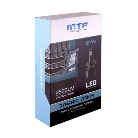 Светодиодные лампы MTF Light Dynamic Vision H11 5500K 24V, 30W, 2шт