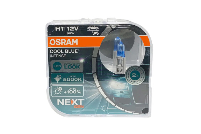 Лампа галогенная OSRAM H1 Cool Blue Intense NEXT GEN 12V 55W, 2шт