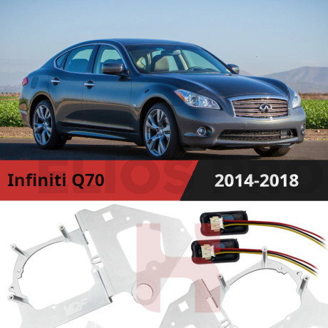 Рамки для замены линз в фарах Infiniti Q70 (2014-2018) LED + Decoder
