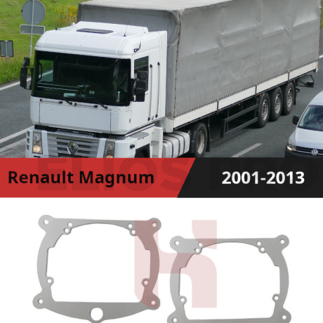 Рамки для установки линз в фары Renault Magnum 2001-2013 с Габаритом