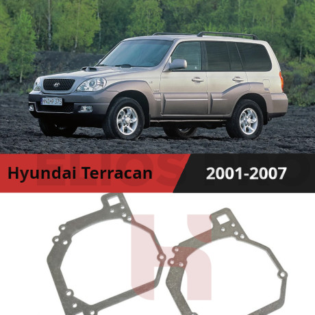 Рамки для замены линз в фарах Hyundai Terracan 2001-2007