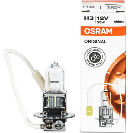 Лампа галогенная OSRAM H3 Original 12V 55W, 1шт