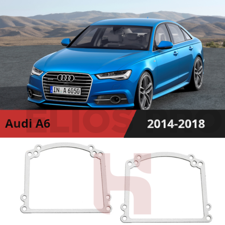 Рамки для замены линз в фарах Audi A6 C7 2014-2018 Вариант 1