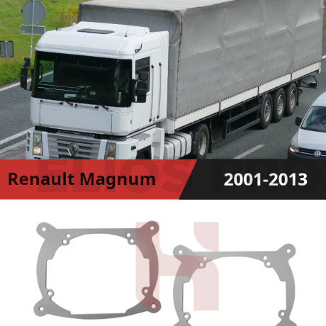 Рамки для установки линз в фары Renault Magnum 2001-2013 Крепление Hella 3R
