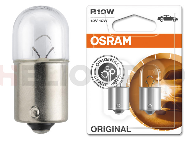 Лампа галогенная OSRAM R10W (BA15s), 2шт, 24V