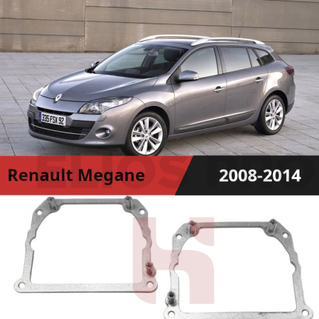 Рамки для замены линз в фарах Renault Megane 2008-2014 Тип 2
