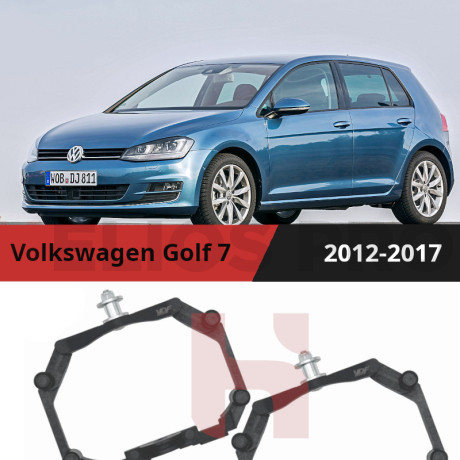 Рамки для замены линз в фарах Volkswagen Golf 2012-2017 с AFS Пластик
