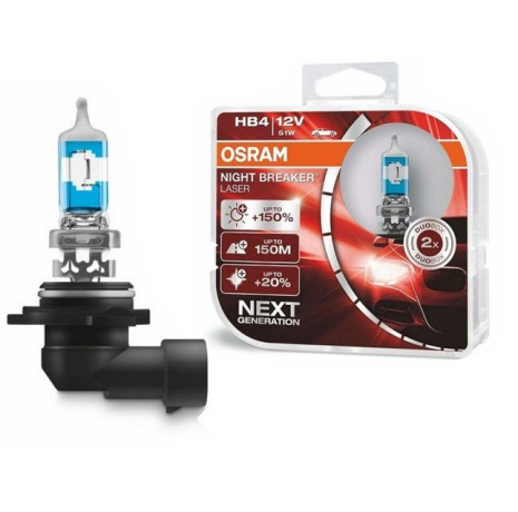 Лампа галогенная OSRAM HB4 Night Breaker Laser 12V 51W, 2шт