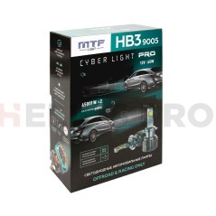 Светодиодные лампы MTF Light Cyber Light Pro HB3 6000K 12V, 65W, 2шт