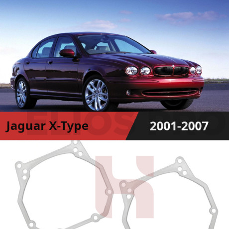 Рамки для замены линз в фарах Jaguar X-Type 2001-2007