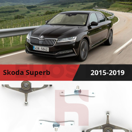 Рамки для замены линз в фарах Skoda Superb III 2015-2019 c AFS