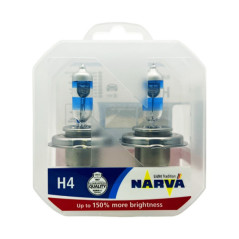 Лампа галогенная NARVA H4 12V-60/55W Range Power +150%, 2шт