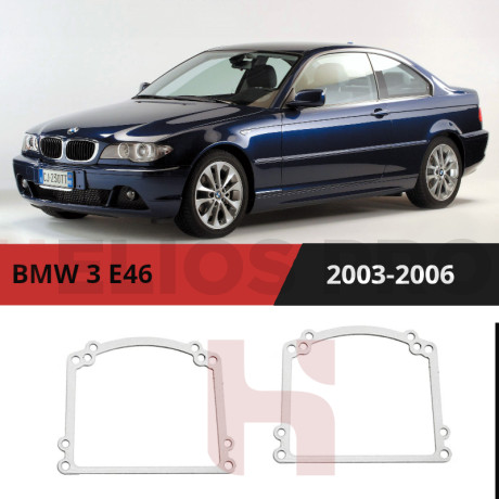 Рамки для замены линз в фарах BMW 3 E46 2003-2006 Вариант 1
