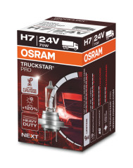Лампа галогенная OSRAM H7 Truckstar Pro 24V 70W, 1 шт